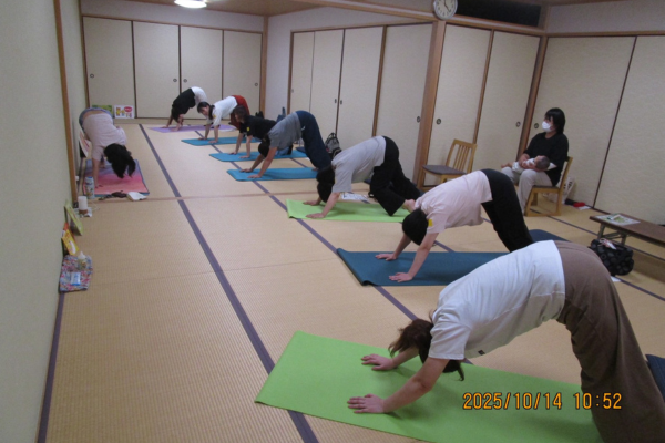 防災ヨガクラス