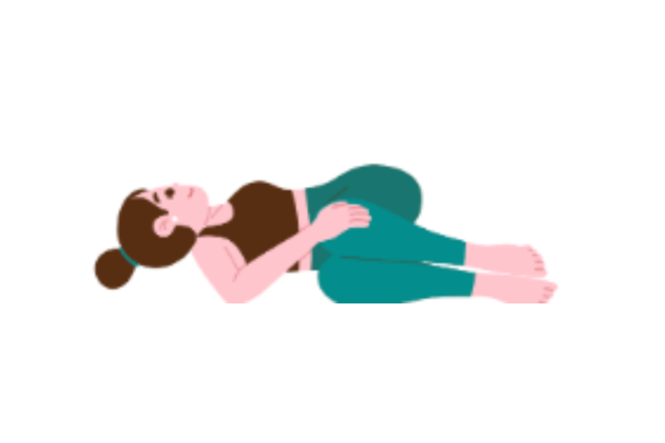 仰向けのねじり（ジャタラ・パリヴァルタナーサナ）」