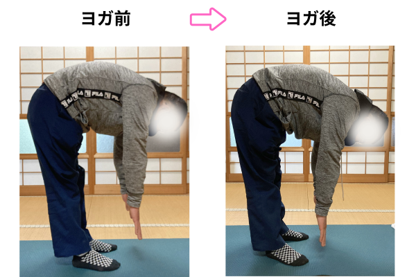 前屈の変化