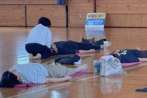 休息のポーズ