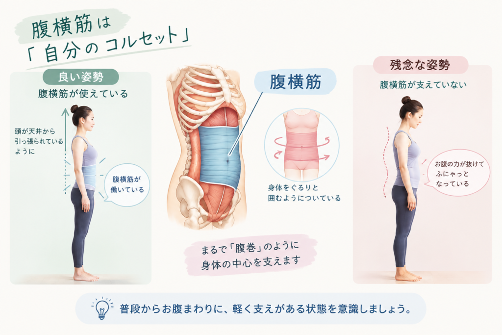 腹横筋で整える姿勢と体幹